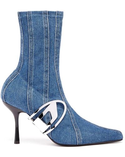 DIESEL Shoes > boots > heeled boots - Bleu