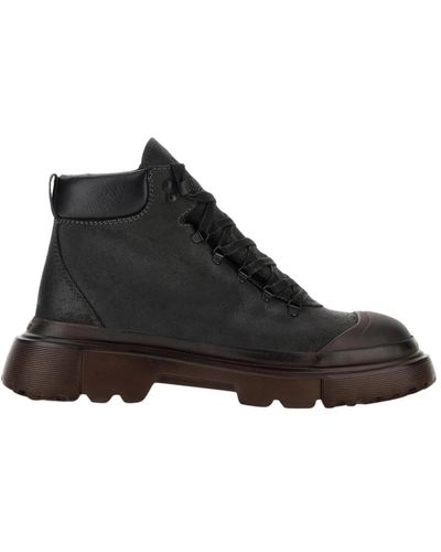 Hogan Shoes > boots > lace-up boots - Noir