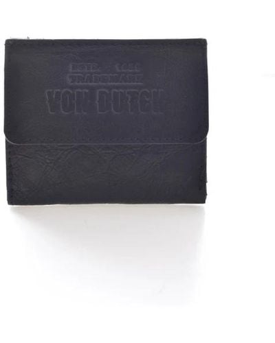 Von Dutch Portafoglio in pelle - nero - Blu