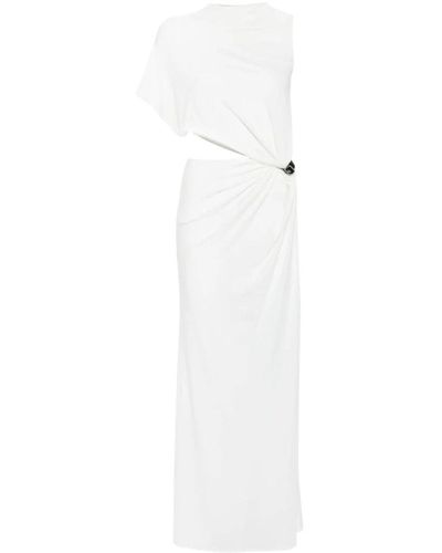 Courreges Asymmetrisches kleid mit ausschnitten - Weiß