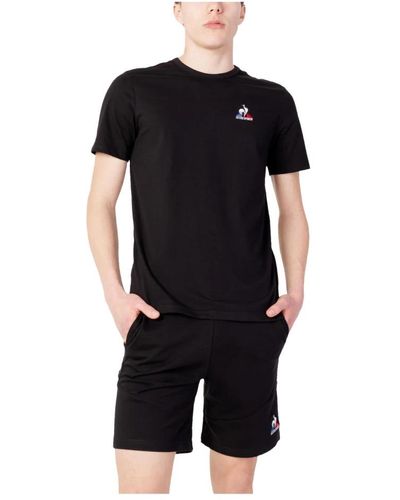 Le Coq Sportif T-Shirts - Black