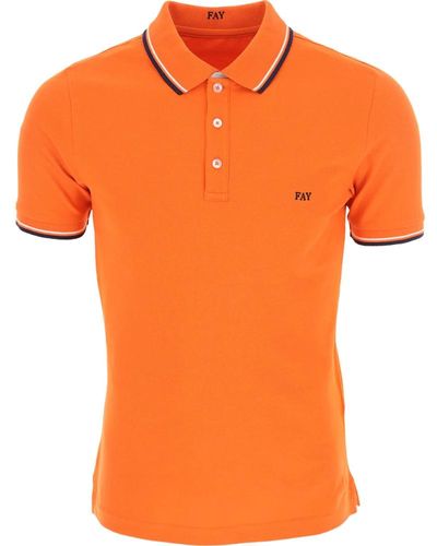 Fay Polo Hemd - Orange