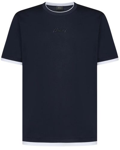 Brioni Tops > t-shirts - Bleu