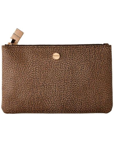 Borbonese Clutches - Brown