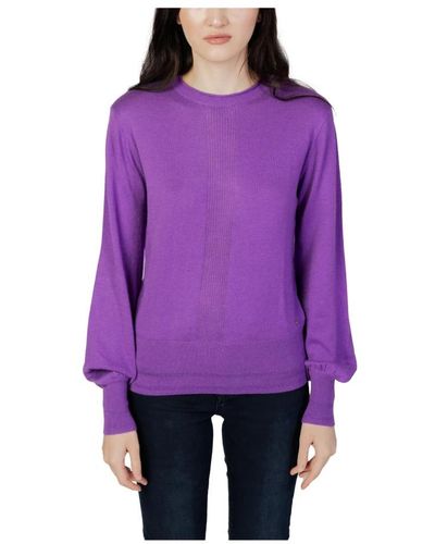 Gas Round-Neck Knitwear - Purple