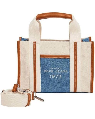 Pepe Jeans Tote Bags - Blue