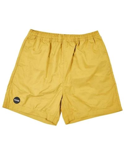 Pleasures Bermuda Freuden erfrischen Nylon aktive Shorts - Gelb