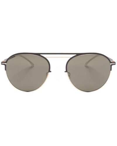 Mykita Goldene sonnenbrille für den täglichen gebrauch - Grau