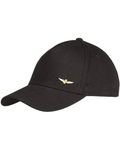 Aeronautica Militare Cappello da baseball basic con aquila in metallo nero