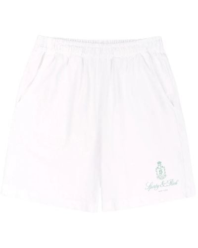 Sporty & Rich Short Shorts - White