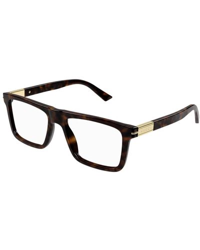 Gucci Montura de gafas havana claro - Negro