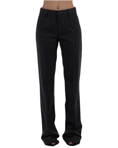 Alessandra Rich Trousers > straight trousers - Noir
