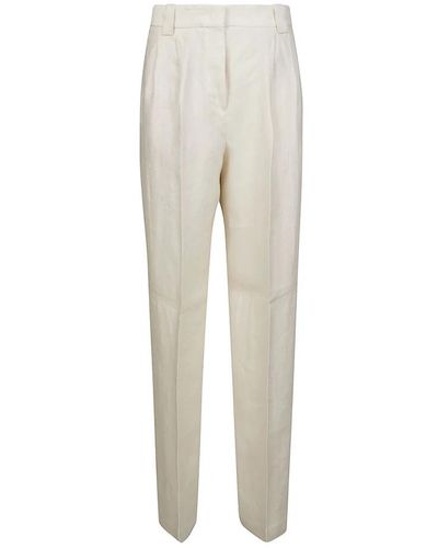 Incotex Straight Trousers - Natural