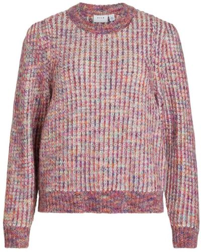 Vila Round-Neck Knitwear - Pink