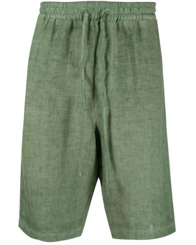 120% Lino Long Shorts - Green