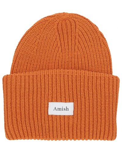 AMISH Wollmischung beanie streetwear - Orange