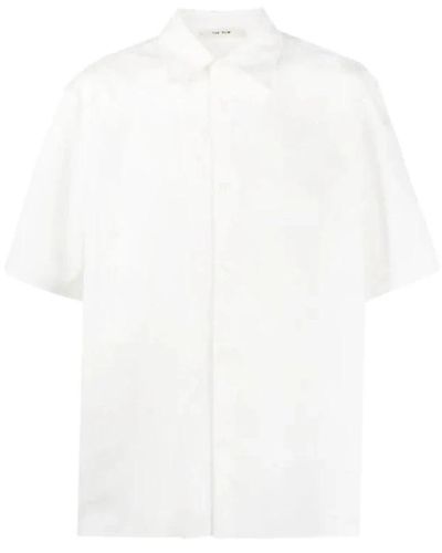 The Row Camicia oversize a maniche corte - Bianco