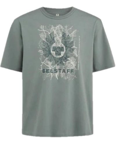 Belstaff T-shirt Map Mineral - Gray
