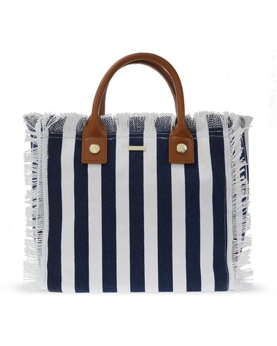 Melissa Odabash Porto cervo mini shopper bag - Blu