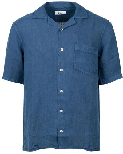 Roy Rogers Short sleeve camicie - Blu
