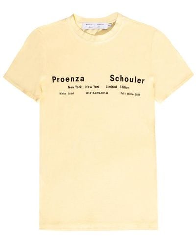 Proenza Schouler Logo-printed t-shirt - Giallo