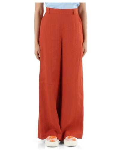 Niu Trousers > wide trousers - Rouge