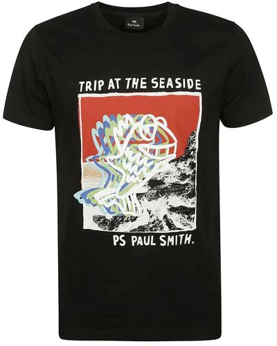 Paul Smith Seaside Slim Fit T-Shirt - Schwarz