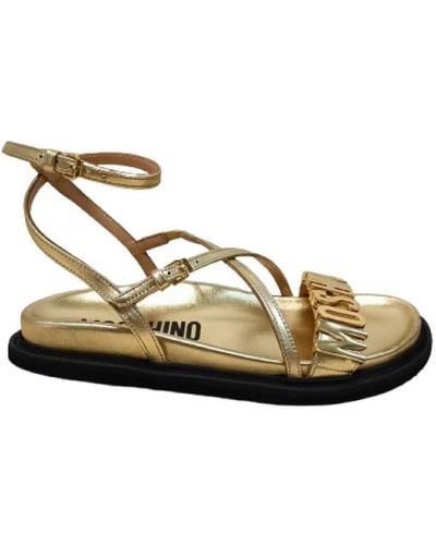 Moschino Shoes > sandals > flat sandals - Métallisé