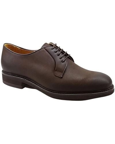 BERWICK  1707 Laced Shoes - Brown