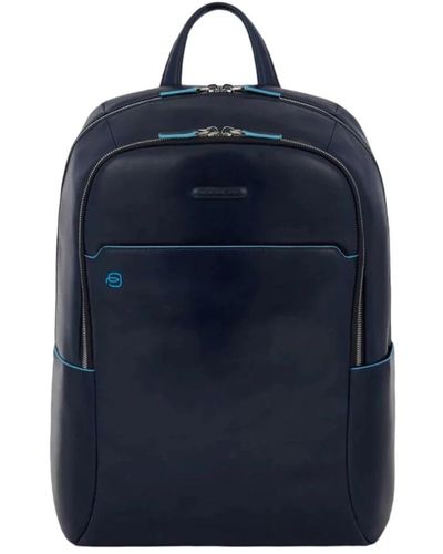 Piquadro Blauer laptop und ipad rucksack