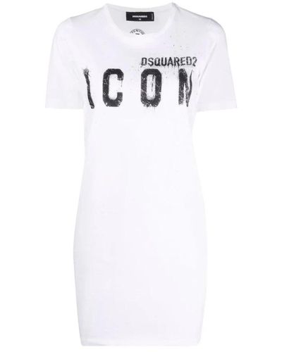 DSquared² Short Dresses - White