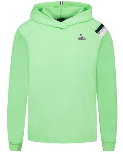 Le Coq Sportif Felpa hoodie stagione - Verde