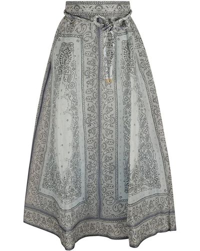 Zimmermann Maxi Skirts - Grey