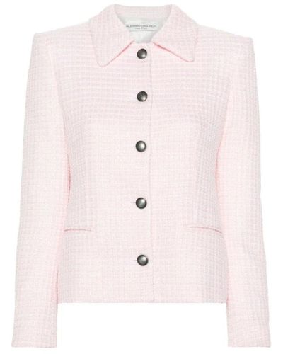 Alessandra Rich Tweed Jackets - Pink