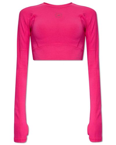 adidas By Stella McCartney Cropped top mit logo - Pink