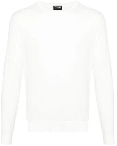 Zegna Long Sleeve Tops - White