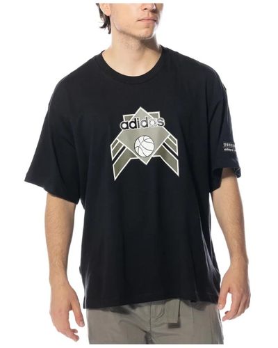 adidas Basketball t-shirt - Schwarz