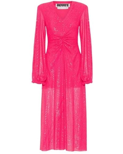 ROTATE BIRGER CHRISTENSEN Maxi Dresses - Pink