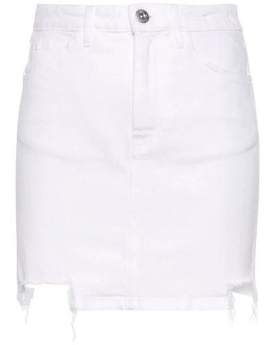 3x1 Denim Skirts - White