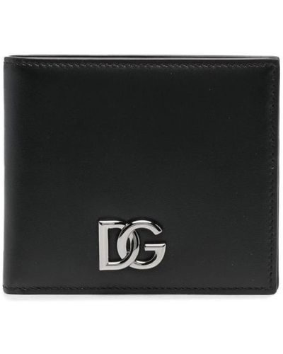 Dolce & Gabbana Lederen Portemonnee - Zwart