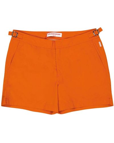 Orlebar Brown Pantaloncini da bagno corti - Arancione