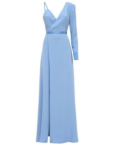 MVP WARDROBE St. pierre long dress - Blu