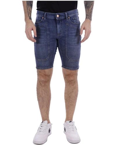 Jeckerson Denim shorts für männer - Blau