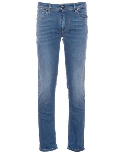 Re-hash Blaue denim 5-pocket jeans