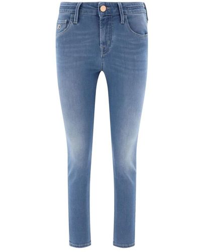 Jacob Cohen Kimberly cropped slim fit jeans - Blu