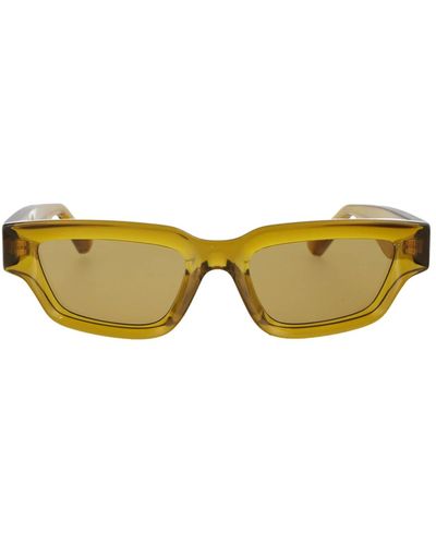 Bottega Veneta Stylische sonnenbrille bv1250s - Gelb