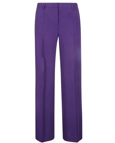 Alberto Biani Wide Trousers - Purple