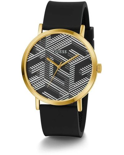 Guess Armbanduhr g bossed in schwarz und goldton 44 mm gw0625g2 - Gelb