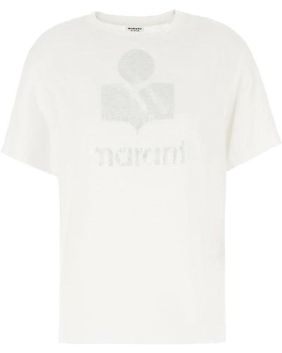 Isabel Marant Lässiges baumwoll t-shirt isabel marant étoile - Weiß
