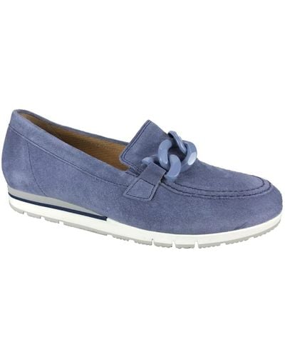Gabor Shoes > flats > loafers - Bleu